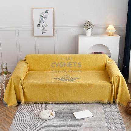 91家纺网 家纺一手货源 找家纺 （总）共鸣 2022新款轻奢雪尼尔系列沙发巾