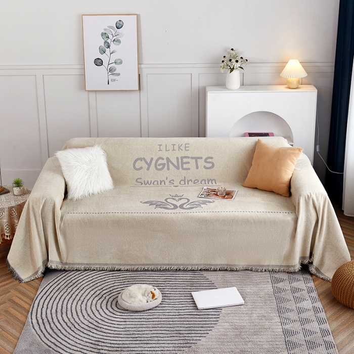 91家纺网 家纺一手货源 找家纺 （总）共鸣 2022新款轻奢雪尼尔系列沙发巾