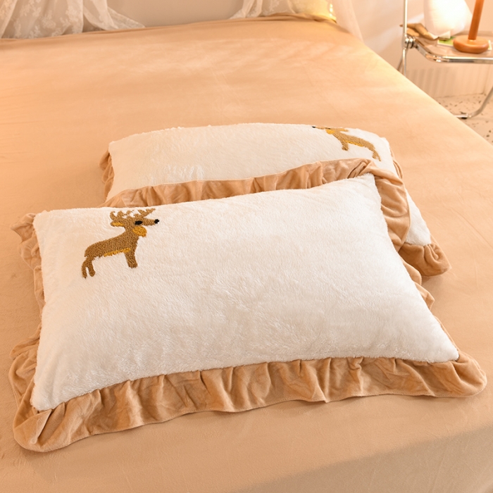 91家纺网 家纺一手货源 找家纺 （总）欧冠 2021新款INS韩式公主兔兔绒四件套