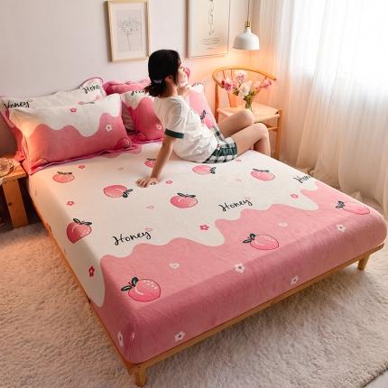 91家纺网 家纺一手货源 找家纺 （总）同田 2021年新款牛奶绒金貂绒单床笠