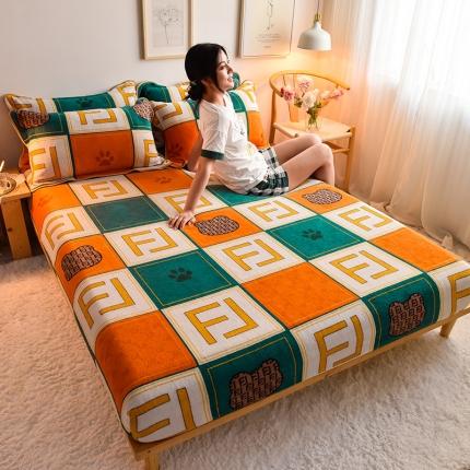 91家纺网 家纺一手货源 找家纺 （总）同田 2021年新款牛奶绒金貂绒单床笠