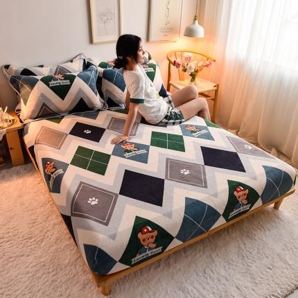 91家纺网 家纺一手货源 找家纺 （总）同田 2021年新款牛奶绒金貂绒单床笠