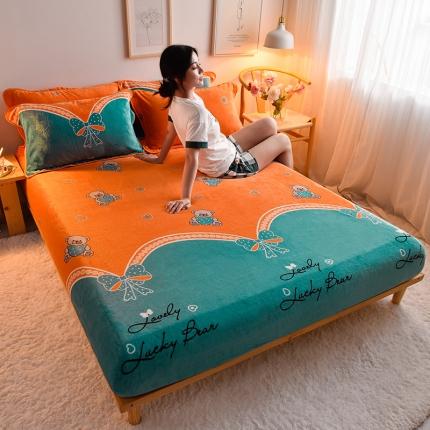 91家纺网 家纺一手货源 找家纺 （总）同田 2021年新款牛奶绒金貂绒单床笠