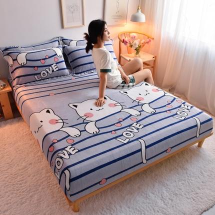 91家纺网 家纺一手货源 找家纺 （总）同田 2021年新款牛奶绒金貂绒单床笠