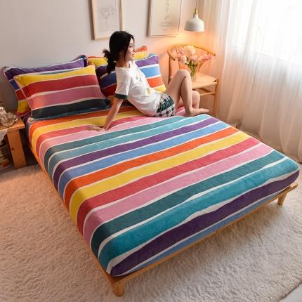 91家纺网 家纺一手货源 找家纺 （总）同田 2021年新款牛奶绒金貂绒单床笠