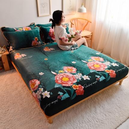 91家纺网 家纺一手货源 找家纺 （总）同田 2021年新款牛奶绒金貂绒单床笠