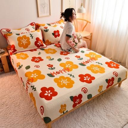 91家纺网 家纺一手货源 找家纺 （总）同田 2021年新款牛奶绒金貂绒单床笠