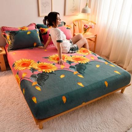 91家纺网 家纺一手货源 找家纺 （总）同田 2021年新款牛奶绒金貂绒单床笠