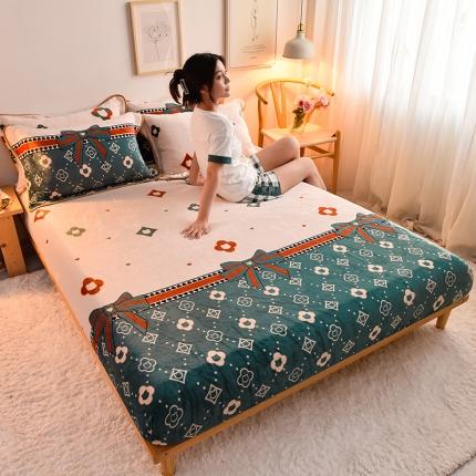 91家纺网 家纺一手货源 找家纺 （总）同田 2021年新款牛奶绒金貂绒单床笠