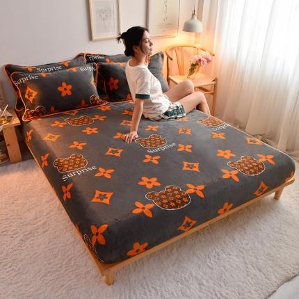 91家纺网 家纺一手货源 找家纺 （总）同田 2021年新款牛奶绒金貂绒单床笠