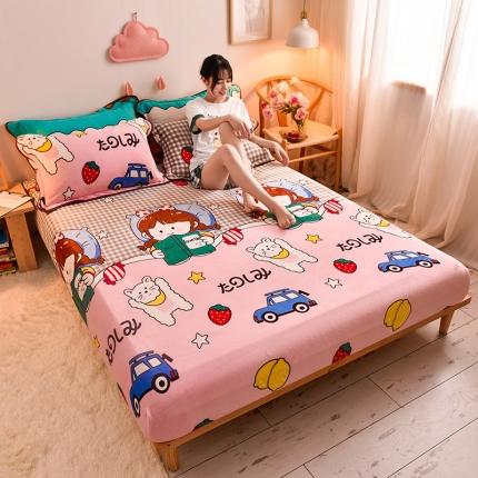 91家纺网 家纺一手货源 找家纺 （总）同田 2021年新款牛奶绒金貂绒单床笠