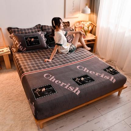 91家纺网 家纺一手货源 找家纺 （总）同田 2021年新款牛奶绒金貂绒单床笠