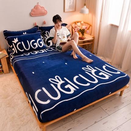 91家纺网 家纺一手货源 找家纺 （总）同田 2021年新款牛奶绒金貂绒单床笠