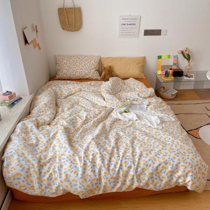 91家纺网 家纺一手货源 找家纺 （总）希文家纺 2021新款全棉印花四混搭件套