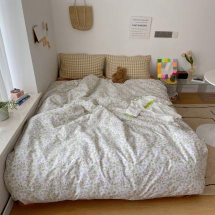 91家纺网 家纺一手货源 找家纺 （总）希文家纺 2021新款全棉印花四混搭件套