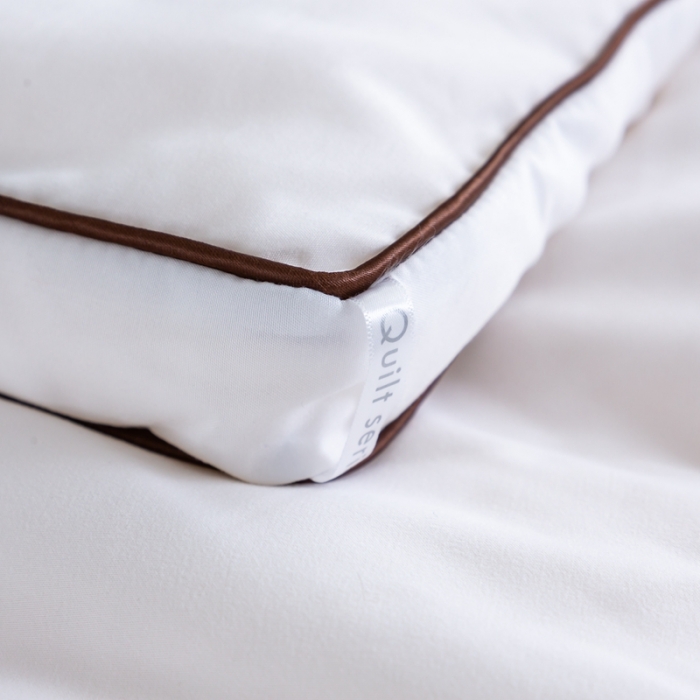 91家纺网 家纺一手货源 找家纺 森林人 2022新款立体刺绣大豆纤维被-皇冠 立体刺绣-象牙白