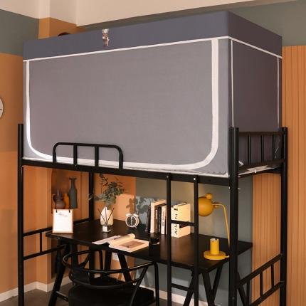 91家纺网 家纺一手货源 找家纺 （总）青竹苑 2021新款遮光蚊帐一体式学生床帘蚊帐