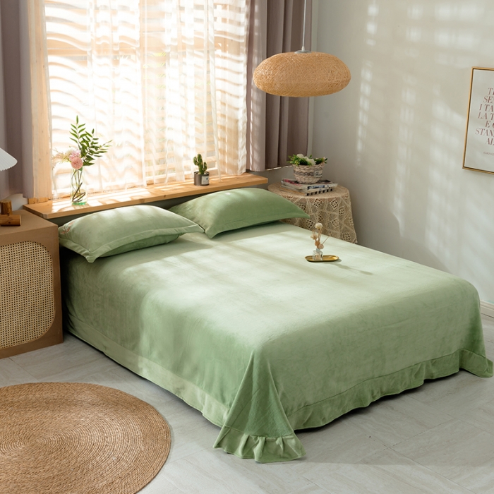 91家纺网 家纺一手货源 找家纺 （总）佳梦家纺 2021新款牛奶绒刺绣四件套