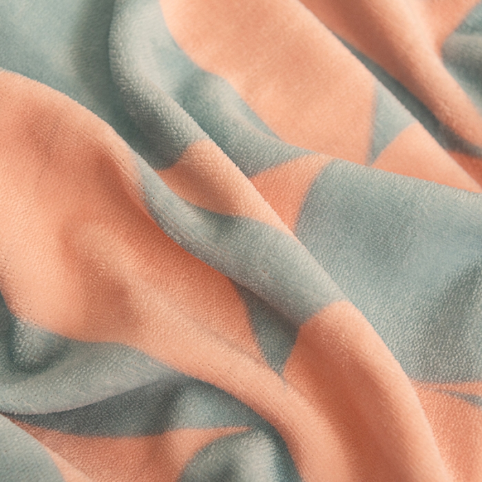 91家纺网 家纺一手货源 找家纺 佳梦家纺 2021新款牛奶绒印花四件套 心莹粉绿