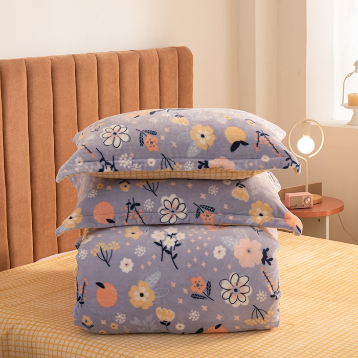 91家纺网 家纺一手货源 找家纺 佳梦家纺 2021新款牛奶绒印花四件套 语果