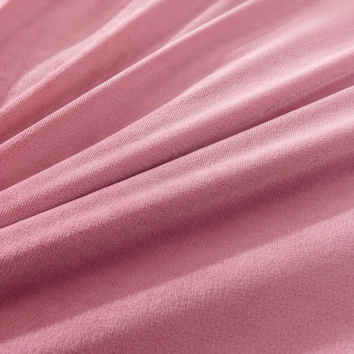 91家纺网 家纺一手货源 找家纺 佳梦家纺 2021新款婴儿绒刺绣款四件套 粉色