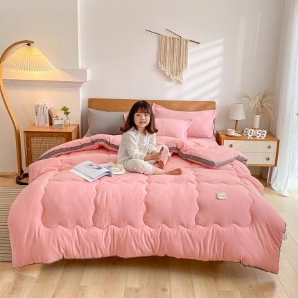 91家纺网 家纺一手货源 找家纺 （总）U被家纺 2022秋冬新款日式立体冬被（童模图 ）
