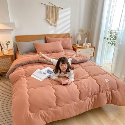 91家纺网 家纺一手货源 找家纺 （总）U被家纺 2022秋冬新款日式立体冬被（童模图 ）