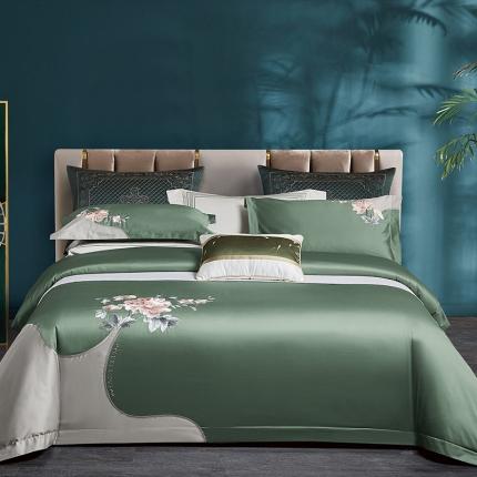 91家纺网 家纺一手货源 找家纺 （总）诗黛尔长绒棉绣花四件套-布兰奇