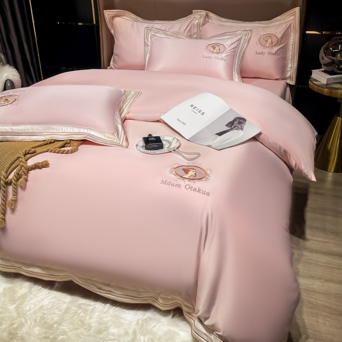 91家纺网 家纺一手货源 找家纺 （总）宅家居 新款臻品真丝刺绣四件套