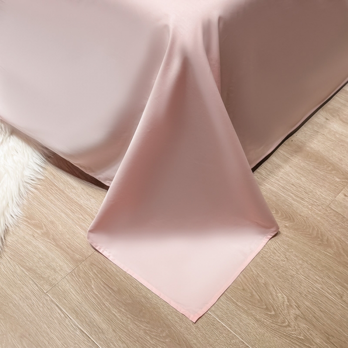 91家纺网 家纺一手货源 找家纺 宅家居 新款臻品真丝刺绣四件套 蜜雪公主-甜粉