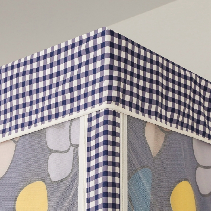 91家纺网 家纺一手货源 找家纺 梦尔佳 2021新款学生蚊帐 可爱小熊 紫