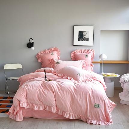 91家纺网 家纺一手货源 找家纺 （总）舒梦琪 2023新款加厚宝宝绒韩版四件套牛奶绒四件套