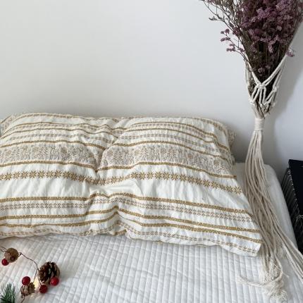 91家纺网 家纺一手货源 找家纺 （总）恋恋三季 2021新款全棉提花提花小鹿单枕套