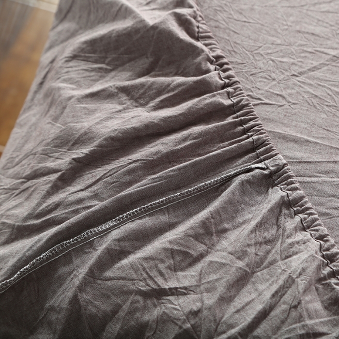 91家纺网 家纺一手货源 找家纺 安莱生活 2021新款全棉水洗棉套件 咖灰大格