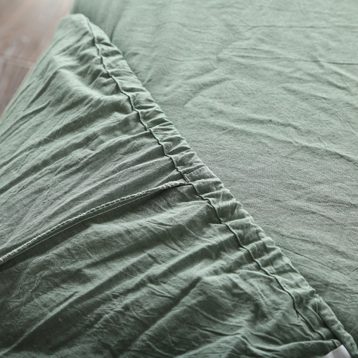 91家纺网 家纺一手货源 找家纺 安莱生活 2021新款全棉水洗棉套件 绿灰大格