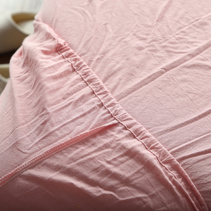 91家纺网 家纺一手货源 找家纺 安莱生活 2021新款全棉水洗棉套件 玫粉小格