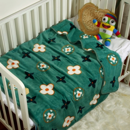 澳美适毯业 婴儿毯盖毯幼儿园午睡办公室盖腿毯礼品毯风车转转