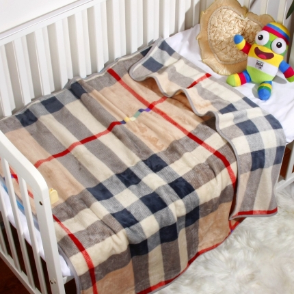 澳美适毯业 婴儿毯盖毯幼儿园午睡办公室盖腿毯礼品毯巴宝莉
