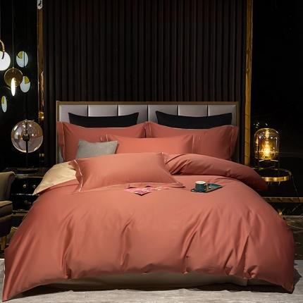 91家纺网 家纺一手货源 找家纺 （总）娇逸家居 2021新款100支澳棉素色双拼四件套