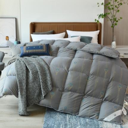 91家纺网 家纺一手货源 找家纺 总2025色织大提花轻奢蝴蝶双层立体羽绒被冬被被子被芯春秋被