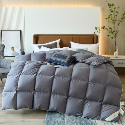 91家纺网 家纺一手货源 找家纺 总2025色织大提花轻奢蝴蝶双层立体羽绒被冬被被子被芯春秋被