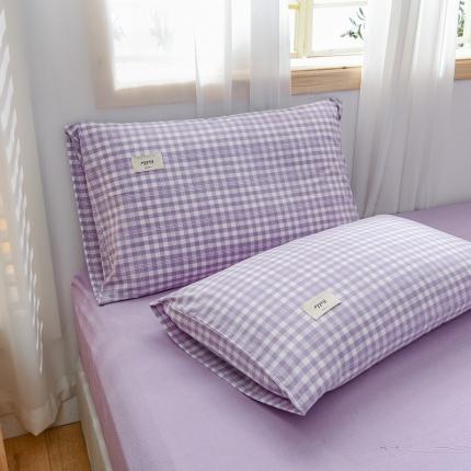 91家纺网 家纺一手货源 找家纺 (总）恋人优选 2023新款全棉水洗棉单枕套一对