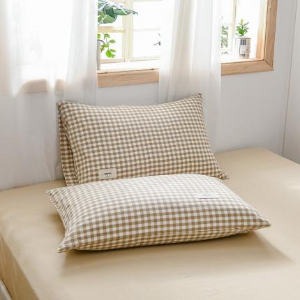 91家纺网 家纺一手货源 找家纺 (总）恋人优选 2023新款全棉水洗棉单枕套一对