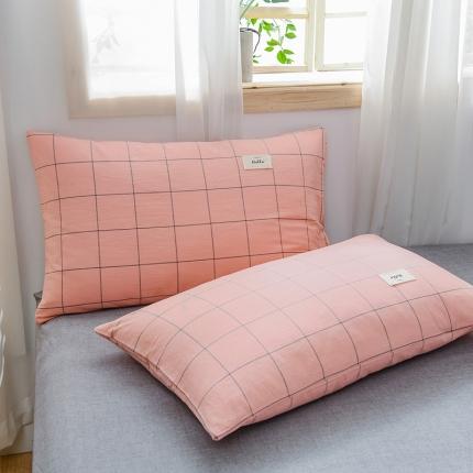 91家纺网 家纺一手货源 找家纺 (总）恋人优选 2023新款全棉水洗棉单枕套一对