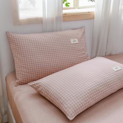 91家纺网 家纺一手货源 找家纺 (总）恋人优选 2023新款全棉水洗棉单枕套一对