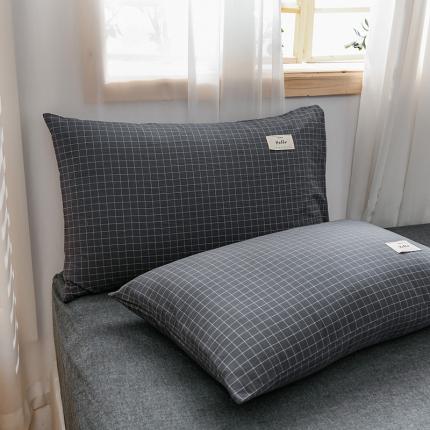 91家纺网 家纺一手货源 找家纺 (总）恋人优选 2023新款全棉水洗棉单枕套一对