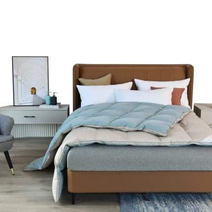 91家纺网 家纺一手货源 找家纺 总绒研羽绒2025AB版-立体羽绒被双人被冬被被子春秋被被芯