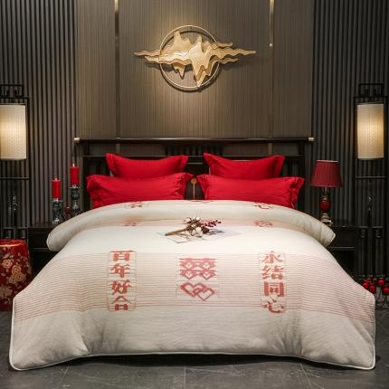 91家纺网 家纺一手货源 找家纺 （总）棉造家居 2023新款百年好合婚庆棉胎