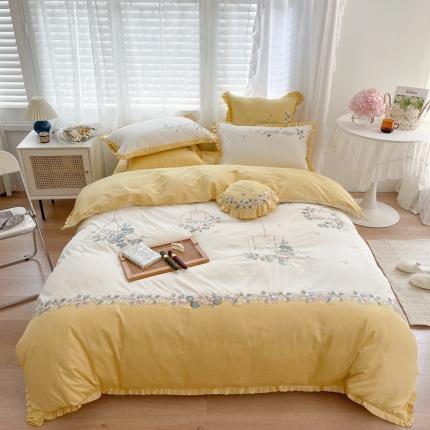 91家纺网 家纺一手货源 找家纺 （总）馨蕊家居 2021新款秋冬新品100支全棉高定系列花海