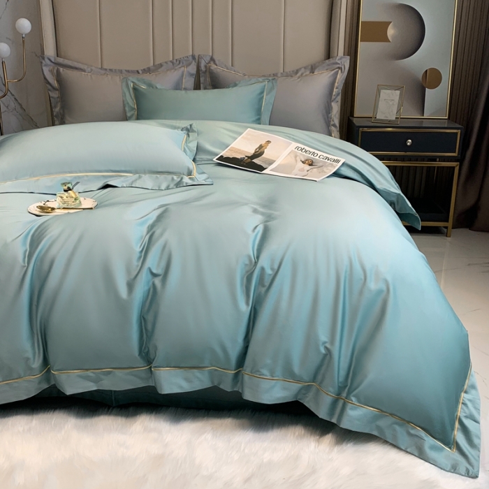 91家纺网 家纺一手货源 找家纺 （总）榻尚家居2023新款长绒棉简约轻奢四件套